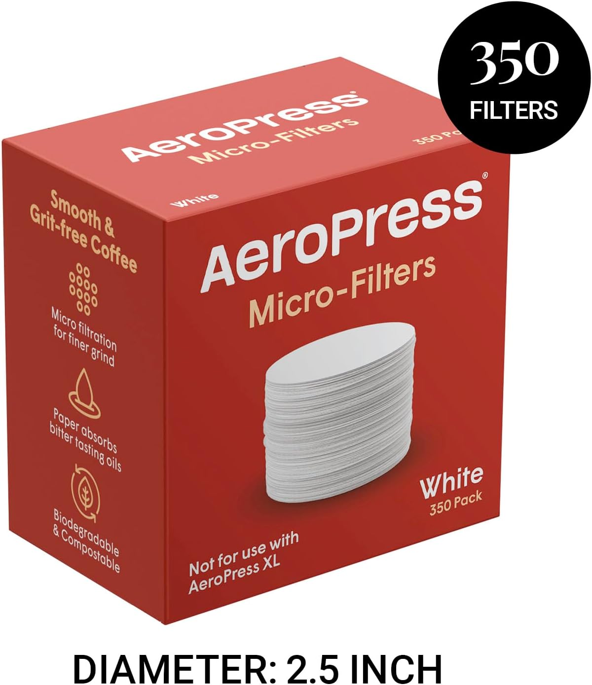 Replacement Filter Pack - Microfilters for  Coffee and Espresso-Style Coffee Maker - 350 Count