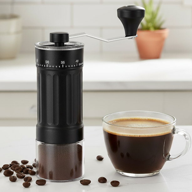 Manual Coffee Grinder with 40 Adjustable Settings