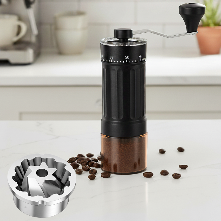 Manual Coffee Grinder with 40 Adjustable Settings